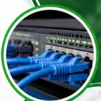 Enterprise network switch with structured Ethernet cabling